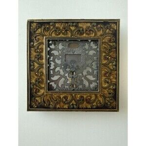 TIZO Made in Italy Jeweled 4.5x4.5 Enamel Photo Picture Frame Multicolor Crystal